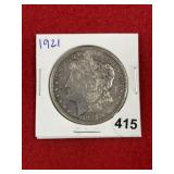 1921 Morgan Silver Dollar Coin