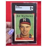 1958 Topps Ed Mathews Baseball Card