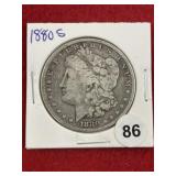 1880 S Morgan Silver Dollar Coin