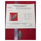 Cumberland with Thomas Mathews COA from Tennessee