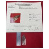 Clovis with Thomas Mathews COA from Oklahoma India