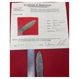 Clovis with Thomas Mathews COA from  Kentucky Indi