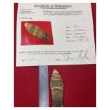 Clovis with Thomas Mathews COA from Oklahoma India