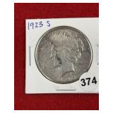 1923 S Peace Silver Dollar Coin