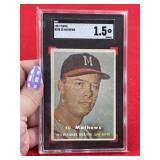 1957 Topps Ed Mathews Baseball Card