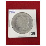 1880 Morgan Silver Dollar Coin