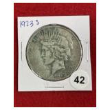 1923 S Peace Silver Dollar Coin