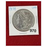 1879 UNC Morgan Silver Dollar Coin
