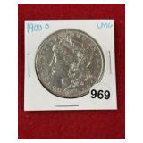 1900 O UNC Morgan Silver Dollar Coin