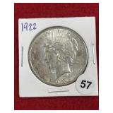 1922 Peace Silver Dollar Coin