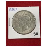 1923 S Peace Silver Dollar Coin