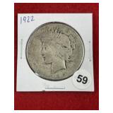 1922 Peace Silver Dollar Coin