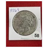 1926 S Peace Silver Dollar Coin