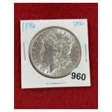1896 UNC Morgan Silver Dollar Coin