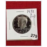 1972 S Kennedy Half Dollar Silver Coin