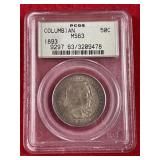 1893 MS63 Columbian Half Dollar Coin