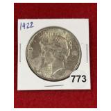 1922 Peace Silver Dollar Coin
