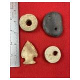 Group of Miscellaneous Items Indian Artifact Arrow
