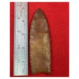 4 & 3/4' Clovis very well made Indian Artifact Arr