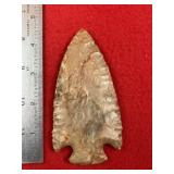 4 & 1/2' Hopewell Indian Artifact Arrowhead