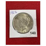 1923 Peace Silver Dollar Coin