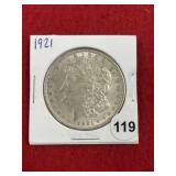 1921 Morgan Silver Dollar Coin