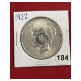 1922 Peace Silver Dollar Coin