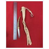 Small Bone Handle Dagger with Leather Sheath India