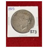 1925 Peace Silver Dollar Coin