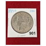 1885 O UNC Morgan Silver Dollar Coin
