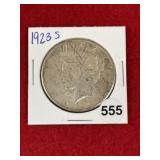 1923 S Peace Silver Dollar Coin