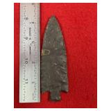 Finely made Hardin Indian Artifact Arrowhead
