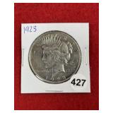 1923 Peace Silver Dollar Coin