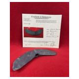 Whalestail Bannerstone with Thomas Mathews COA fro