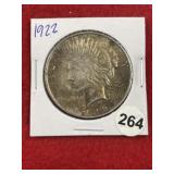 1922 Peace Silver Dollar Coin