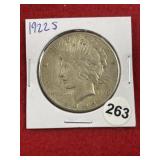 1922 S Peace Silver Dollar Coin