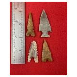 Group of very nice Arrow Points Indian Artifact Ar