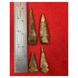 Group of very nice Arrow Points Indian Artifact Ar