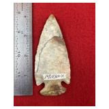 4' Snyders from Missouri Indian Artifact Arrowhead