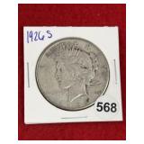 1926 S Peace Silver Dollar Coin