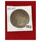 1923 D Peace Silver Dollar Coin