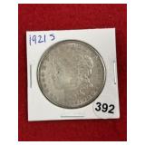 1921 S Morgan Silver Dollar Coin