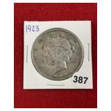 1923 Peace Silver Dollar Coin