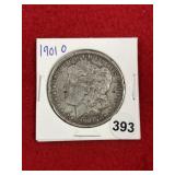1901 O Morgan Silver Dollar Coin