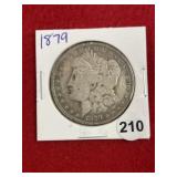 1879 Morgan Silver Dollar Coin