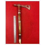 Very Ornate Trade Pipe Axe with Mason Symbol and e