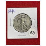 1944 Walking Liberty Half Dollar Silver Coin