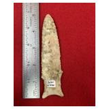 5' Dalton from Arkansas Indian Artifact Arrowhead
