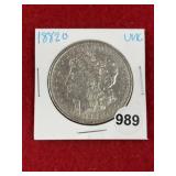 1882 O UNC Morgan Silver Dollar Coin