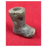 Boot Effigy Stone Pipe Indian Artifact Arrowhead